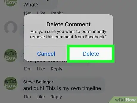 Immagine titolata Delete a Comment on Facebook Step 12