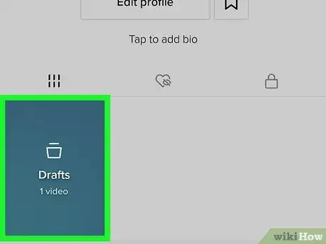 Immagine titolata Access Drafts on Tiktok Step 5
