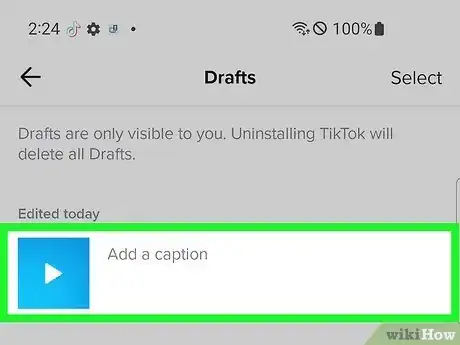 Immagine titolata Access Drafts on Tiktok Step 6