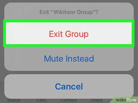 Immagine titolata Leave a Group Chat on WhatsApp Step 6