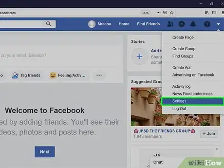 Immagine titolata Make a Single Name Account on Facebook Step 3