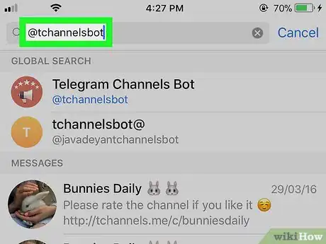 Immagine titolata Join a Telegram Channel on iPhone or iPad Step 7