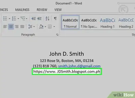 Immagine titolata Create a Photography Resume Step 13