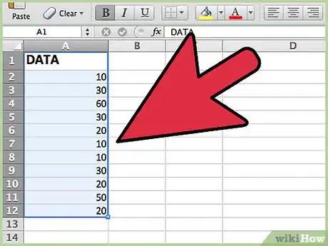 Immagine titolata Calculate Mode Using Excel Step 4