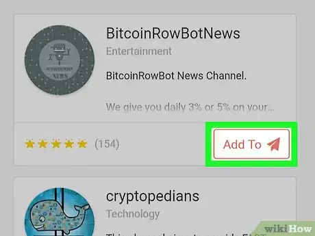 Immagine titolata Join a Telegram Channel on Android Step 2
