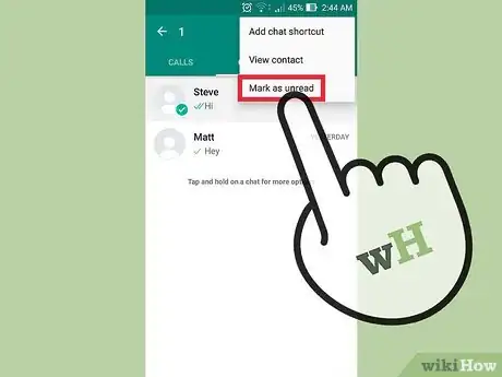 Immagine titolata Mark a Message as Unread on WhatsApp Step 8