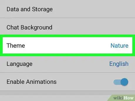 Immagine titolata Turn on Night Mode on Telegram on Android Step 4