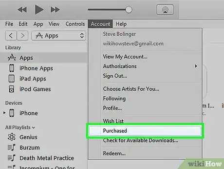 Immagine titolata Hide an iPhone App from Your iCloud Account with iTunes Step 3