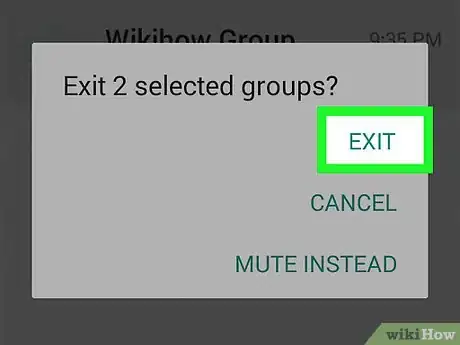 Immagine titolata Leave a Group Chat on WhatsApp Step 13