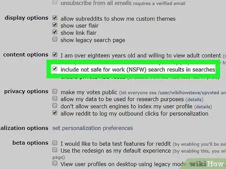 Immagine titolata Enable NSFW Content on Reddit Step 9