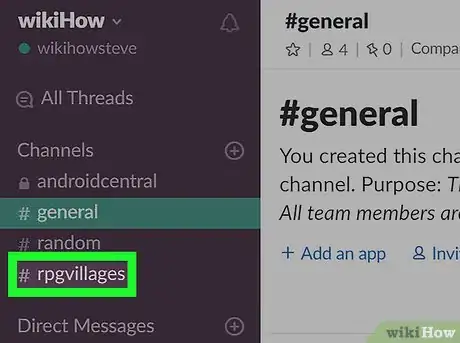 Immagine titolata Post Images on Slack on PC or Mac Step 2