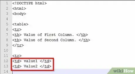 Immagine titolata Create a Table in HTML Code Step 21Bullet1