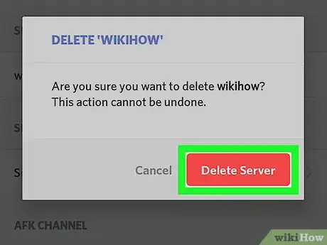 Immagine titolata Delete a Discord Server on Android Step 9