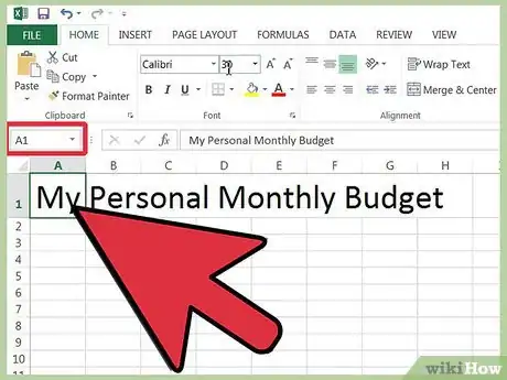 Immagine titolata Track your Bills in Microsoft Excel Step 6