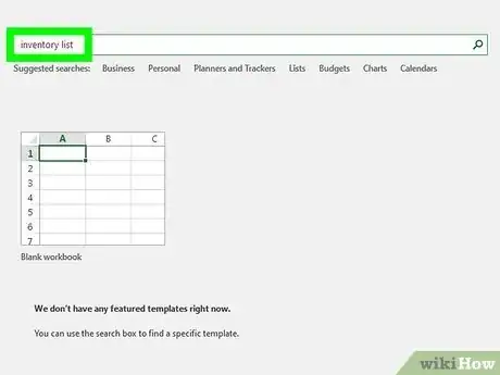 Immagine titolata Create an Inventory List in Excel Step 3