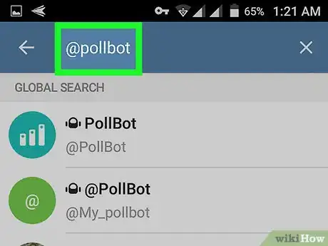 Immagine titolata Create Poll on Telegram on Android Step 3