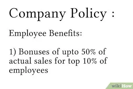Immagine titolata Write an Employee Handbook Step 4