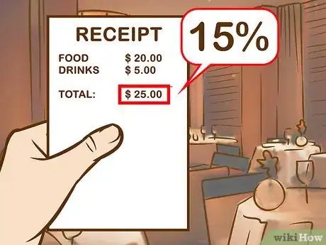 Immagine titolata Tip Your Server at a Restaurant Step 1