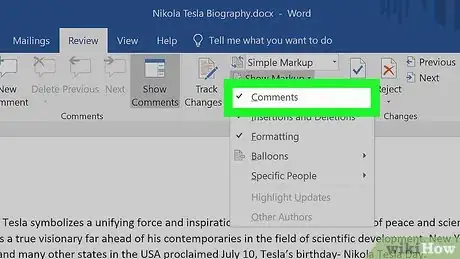 Immagine titolata Hide or Delete Comments in Microsoft Word Step 6