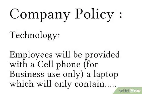 Immagine titolata Write an Employee Handbook Step 5