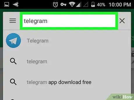 Immagine titolata Update Telegram on Android Step 2