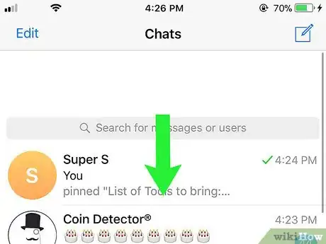 Immagine titolata Join a Telegram Channel on iPhone or iPad Step 3
