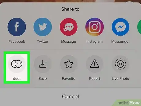 Immagine titolata Make Duets on Tik Tok on iPhone or iPad Step 4