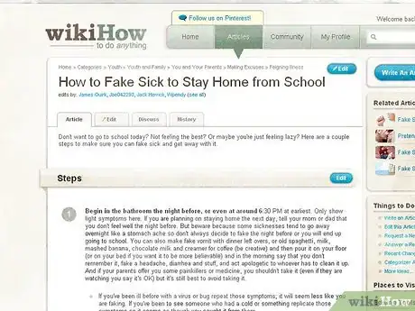 Immagine titolata Get Sent Home from School Step 16