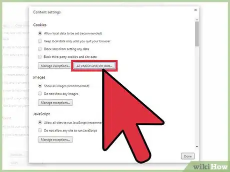 Immagine titolata Delete Cookies in Google Chrome Step 4