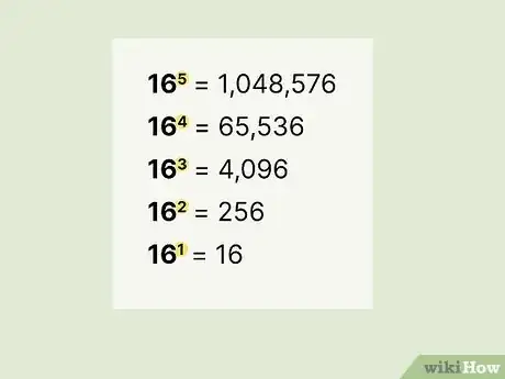 Immagine titolata Convert from Decimal to Hexadecimal Step 2