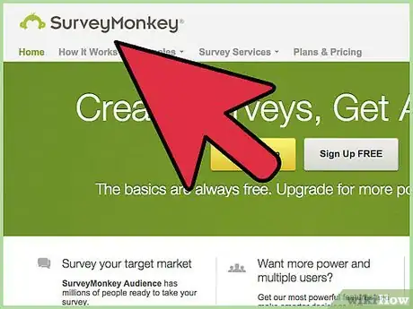 Immagine titolata Create an Online Survey With Surveymonkey Step 1