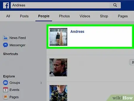 Immagine titolata Find Out Who Has Blocked You on Facebook Step 5