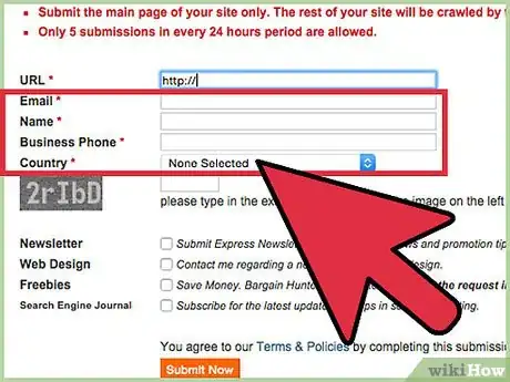 Immagine titolata Add Your URL to Google Step 7