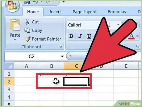 Immagine titolata Calculate Slope in Excel Step 2