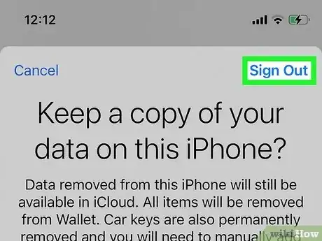 Immagine titolata Sign Out of iCloud on iPhone or iPad Step 7