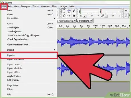 Immagine titolata Extract the Audio From an MPEG Video File With Audacity Step 9
