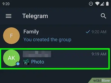 Immagine titolata Save Photos on Telegram on Android Step 2