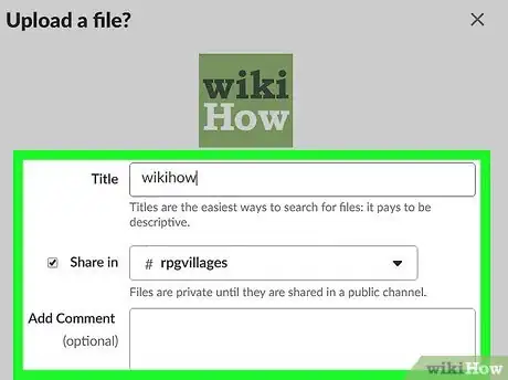 Immagine titolata Post Images on Slack on PC or Mac Step 7