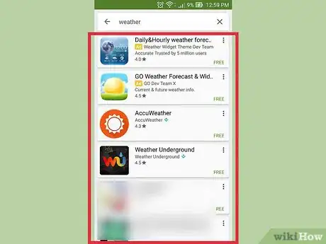 Immagine titolata Get a Weather Widget on Android Step 5