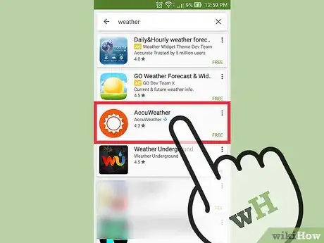 Immagine titolata Get a Weather Widget on Android Step 6