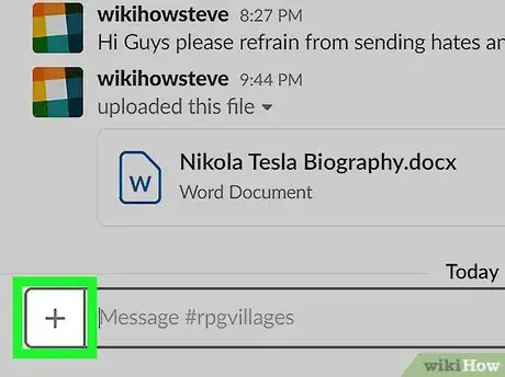 Immagine titolata Post Images on Slack on PC or Mac Step 3