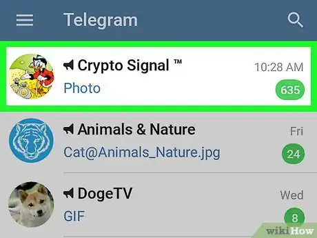 Immagine titolata Report Spam on Telegram on Android Step 2