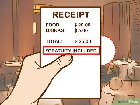 Immagine titolata Tip Your Server at a Restaurant Step 3