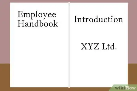 Immagine titolata Write an Employee Handbook Step 1