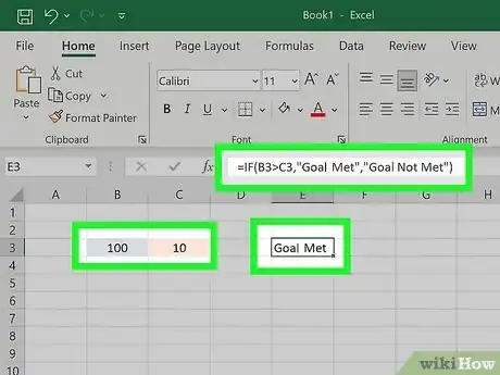 Immagine titolata How Do You Write an if then Formula in Excel Step 2