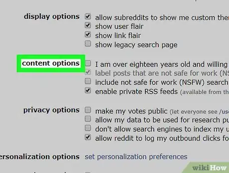 Immagine titolata Enable NSFW Content on Reddit Step 5