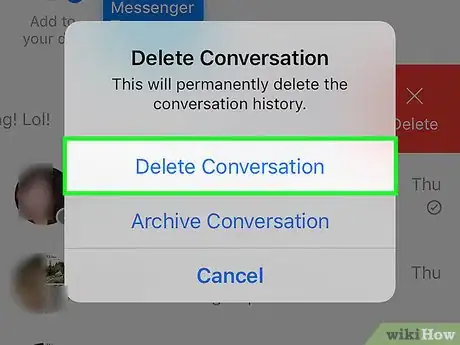 Immagine titolata Delete a Conversation on Facebook Messenger Step 5