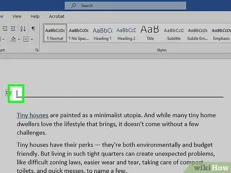 Immagine titolata Get Rid of a Horizontal Line in Microsoft Word Step 4