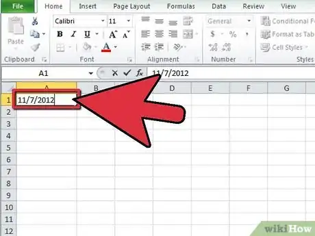 Immagine titolata Calculate the Day of the Week in Excel Step 1