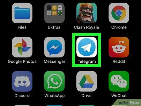 Immagine titolata Join a Telegram Channel on iPhone or iPad Step 1